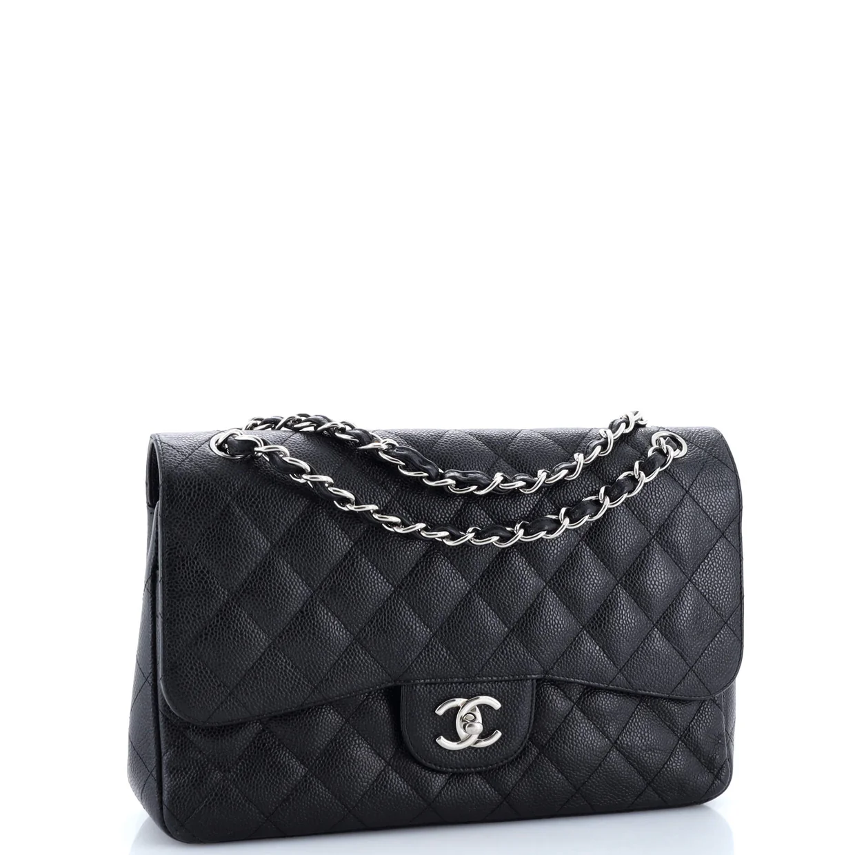 Classic Double Flap Bag Quilted Caviar Jumbo - Deep Luxury