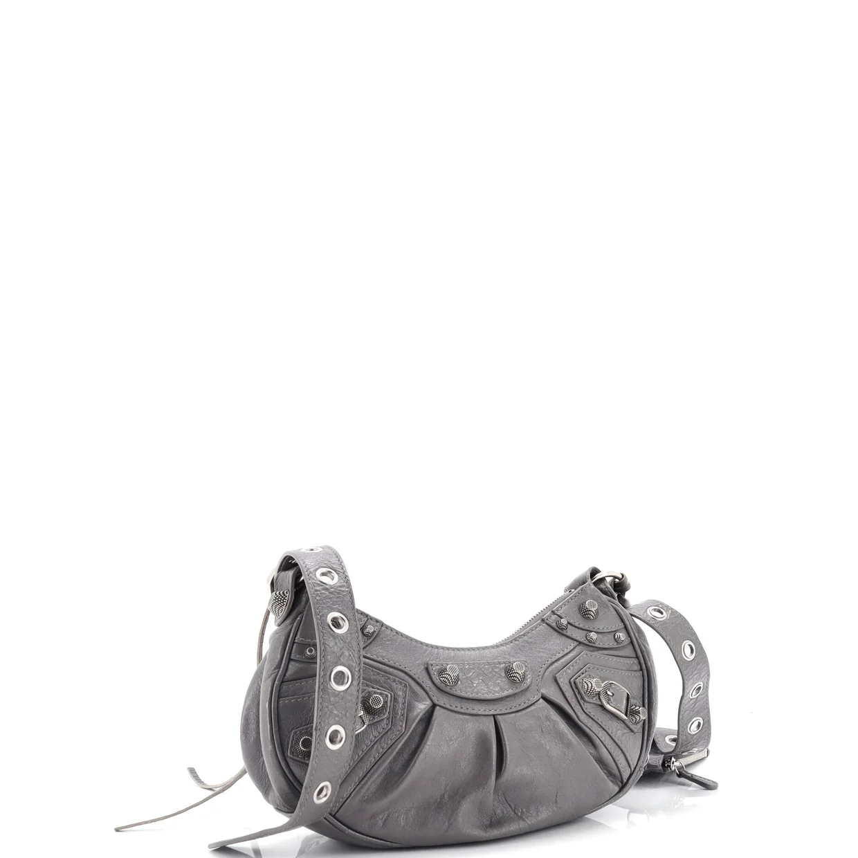 Le Cagole Giant Studs Shoulder Bag Leather XS - Deep Luxury