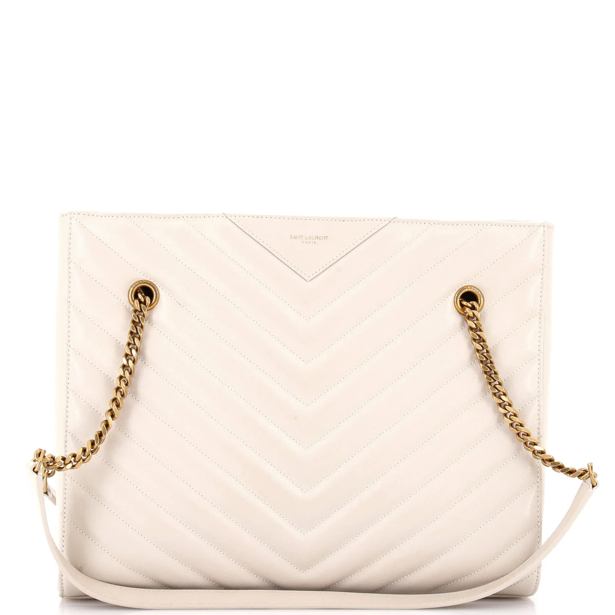 Tribeca Shopping Tote Matelasse Chevron Leather Medium - Deep Luxury