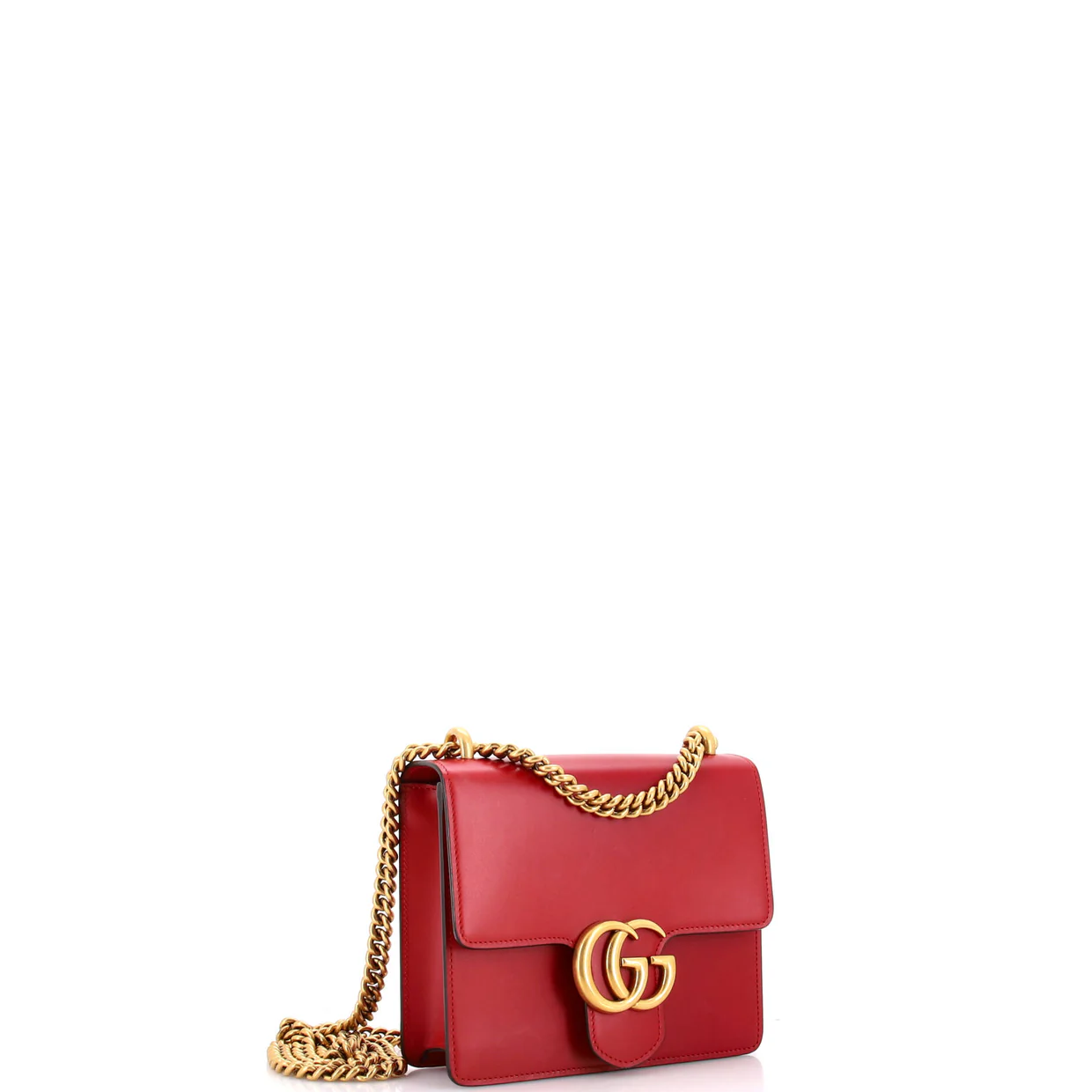 GG Marmont Chain Shoulder Bag Leather Small - Deep Luxury