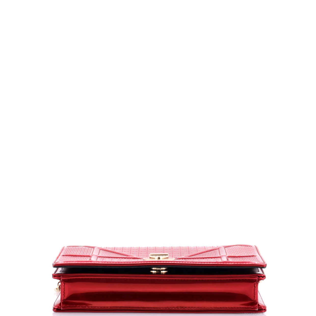 Diorama Wallet on Chain Cannage Embossed Calfskin - Deep Luxury