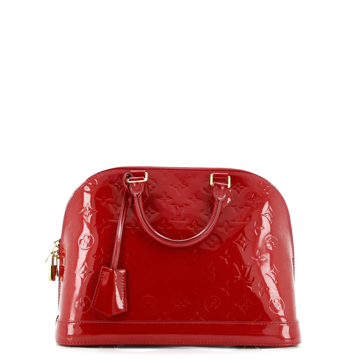 Alma Handbag Monogram Vernis PM - Deep Luxury