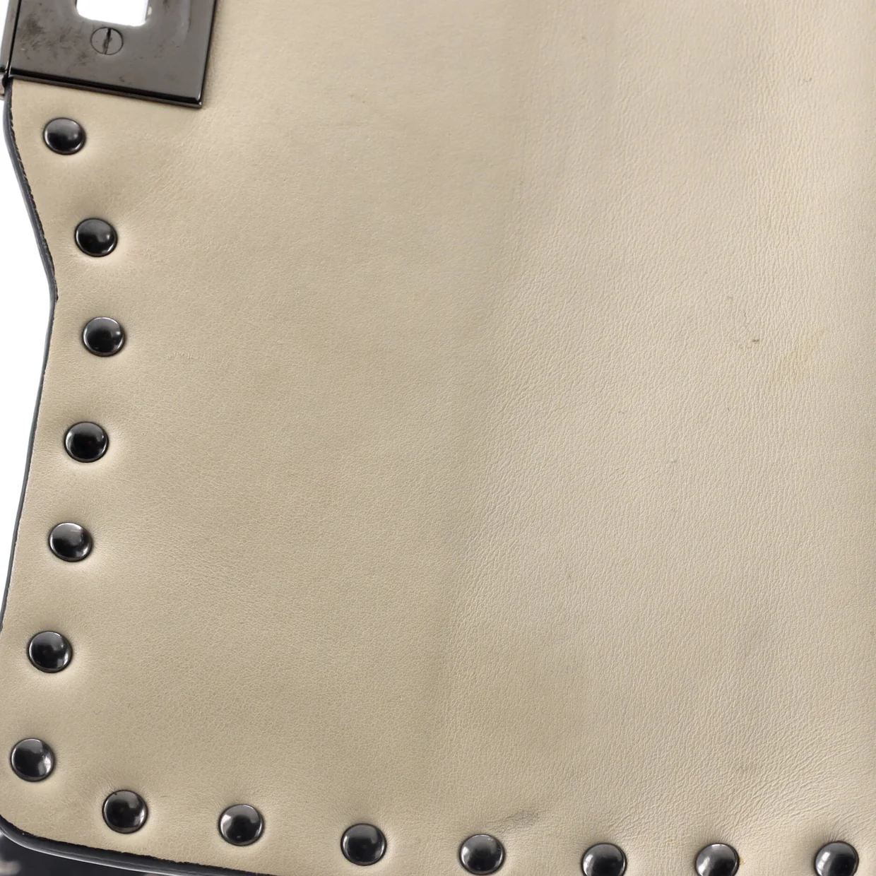 Rolling Rockstud Crossbody Bag Applique Leather with Cabochons Medium - Deep Luxury