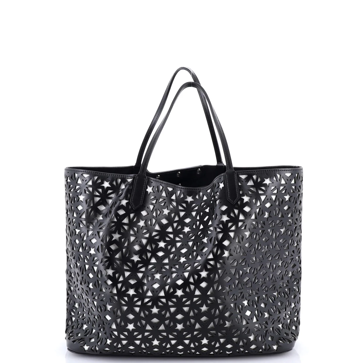 Antigona Shopper Laser Cut Leather Large - Deep Luxury