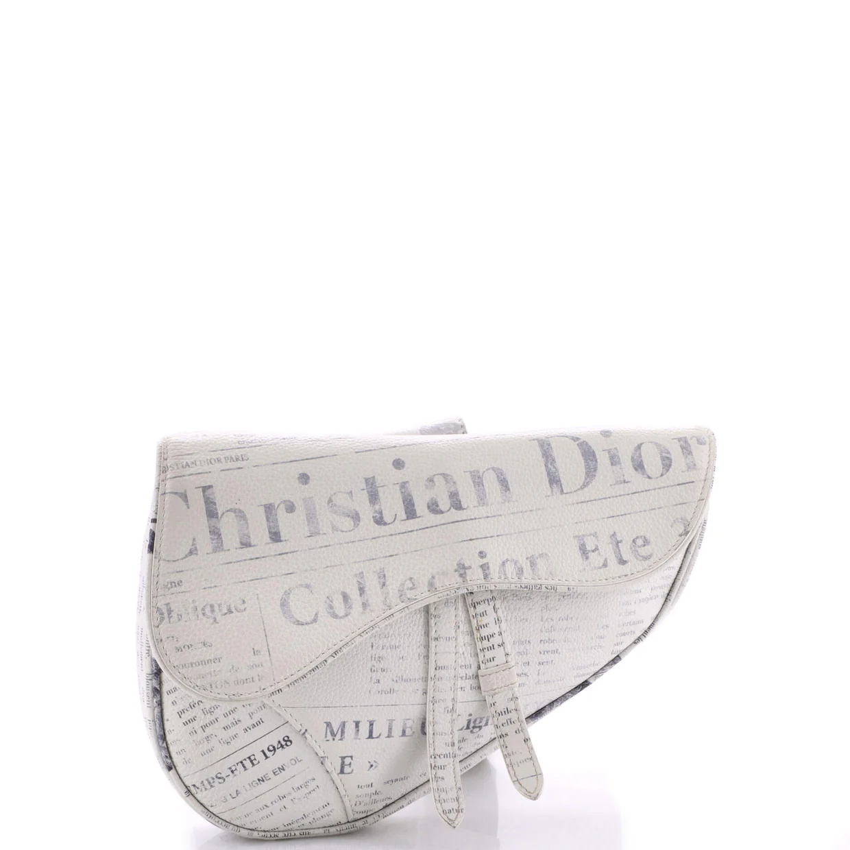 Daniel Arsham Saddle Crossbody Bag Printed Leather - Deep Luxury