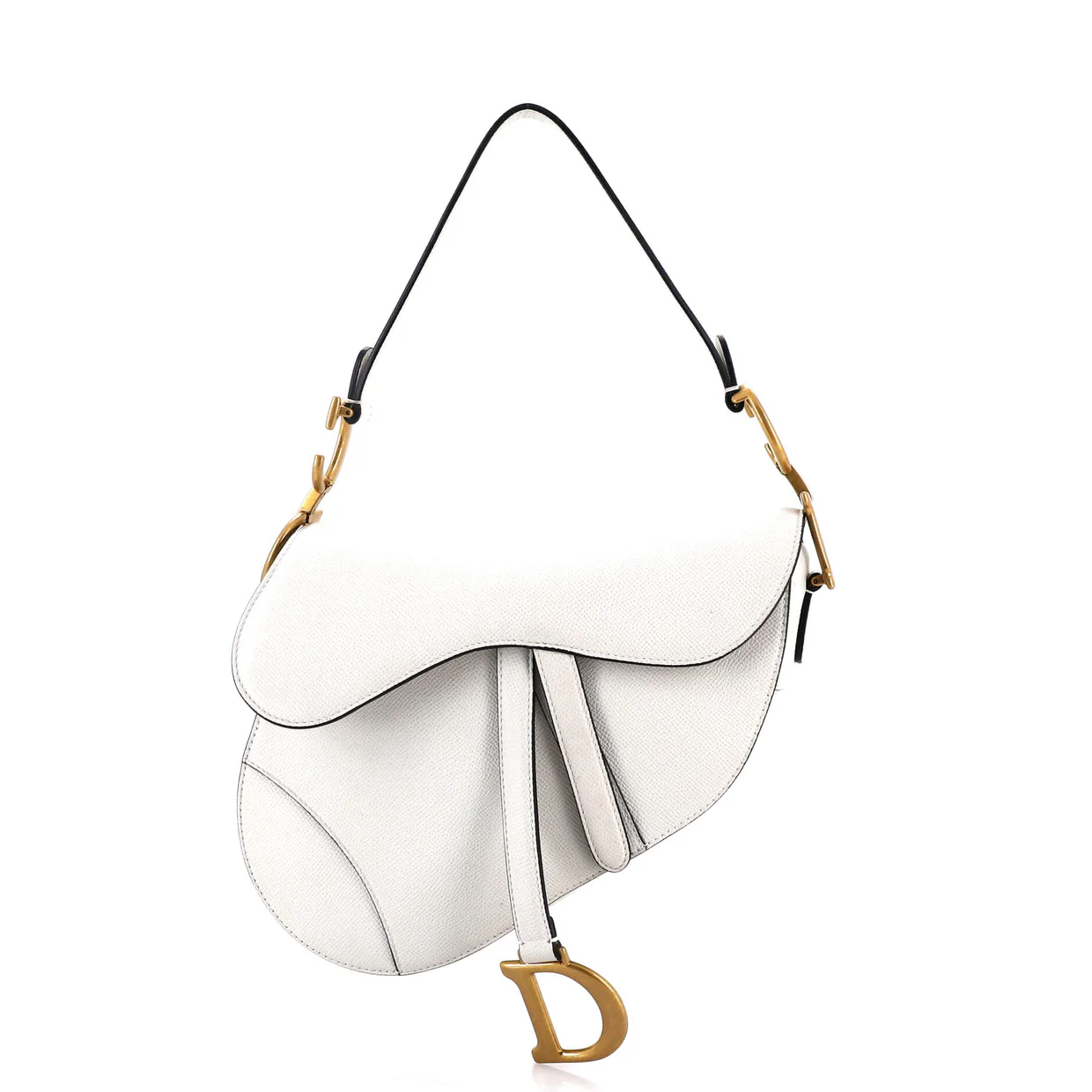 Saddle Handbag Leather Medium - Deep Luxury