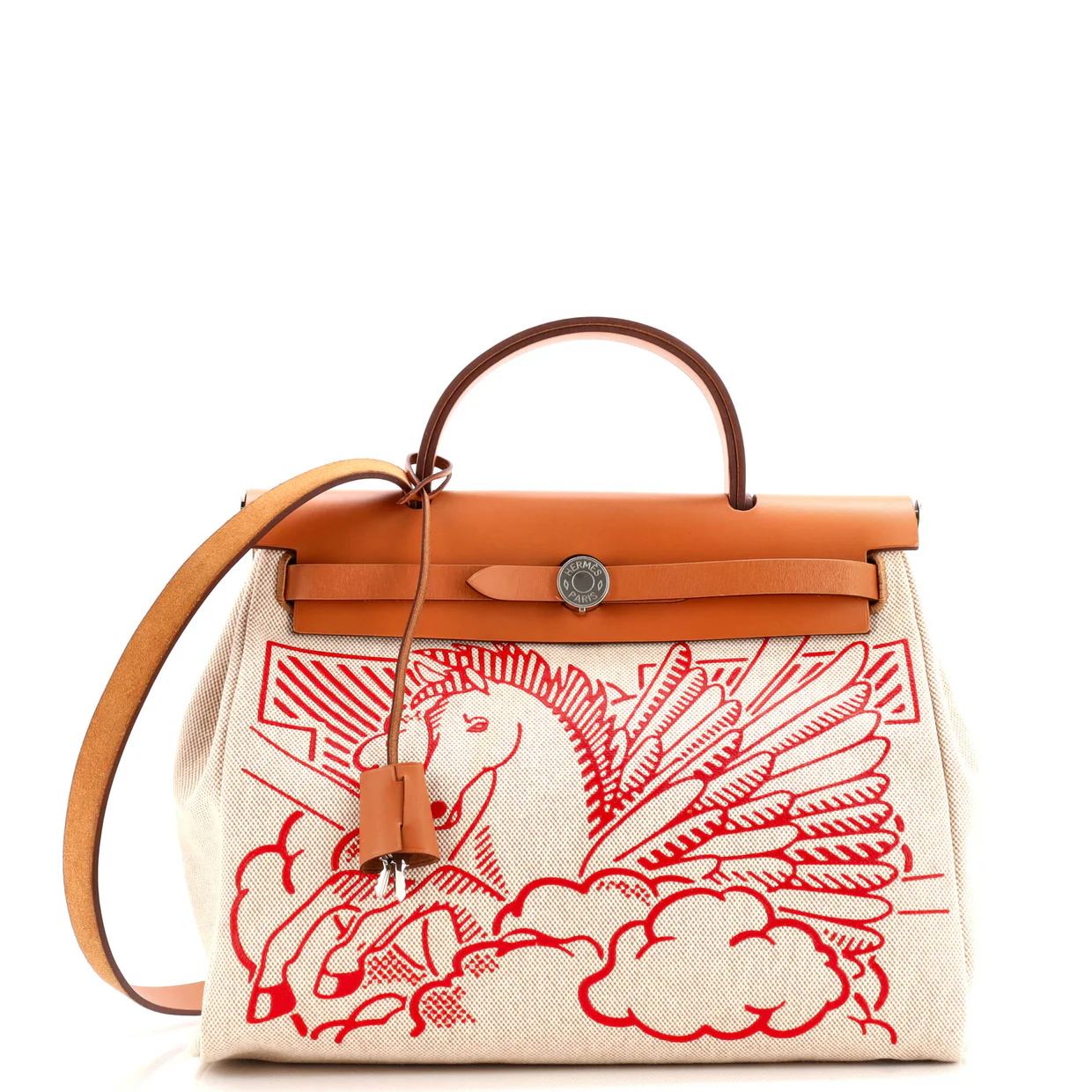 Herbag Zip Pegase Pop Toile and Leather 31 - Deep Luxury