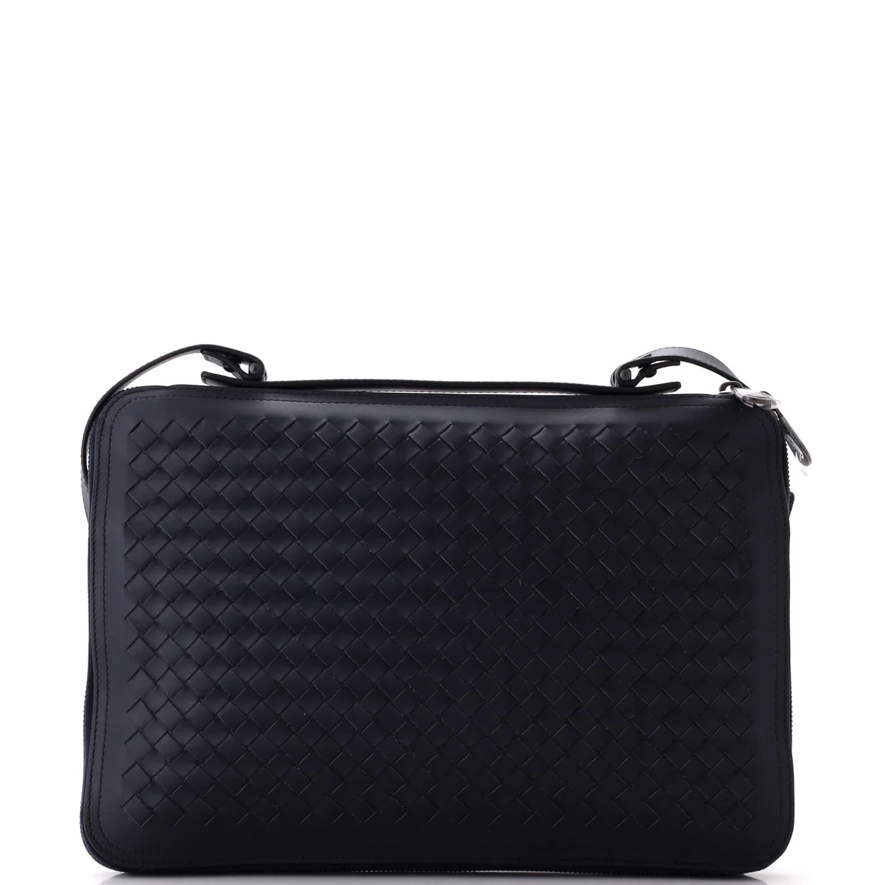 Slim Zip Around Briefcase Intrecciato Nappa - Deep Luxury