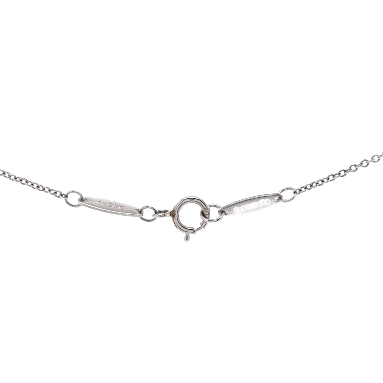 Elsa Peretti Diamonds By The Yard Pendant Necklace Platinum with Diamond 0.30-0.39CT - Deep Luxury