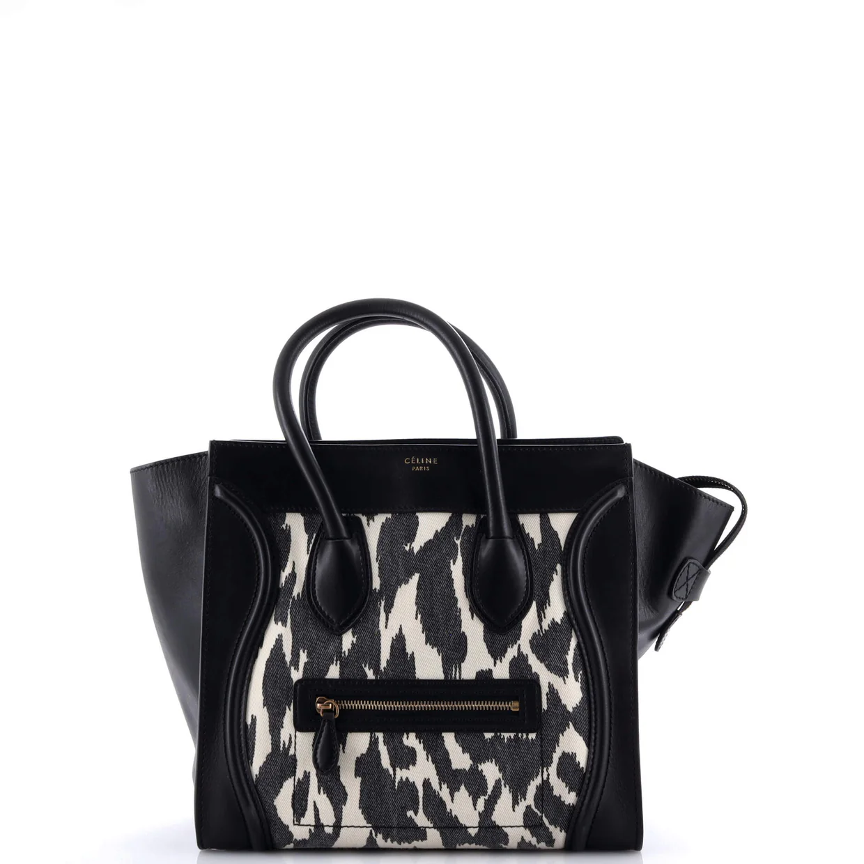 Luggage Bag Printed Canvas and Leather Mini - Deep Luxury