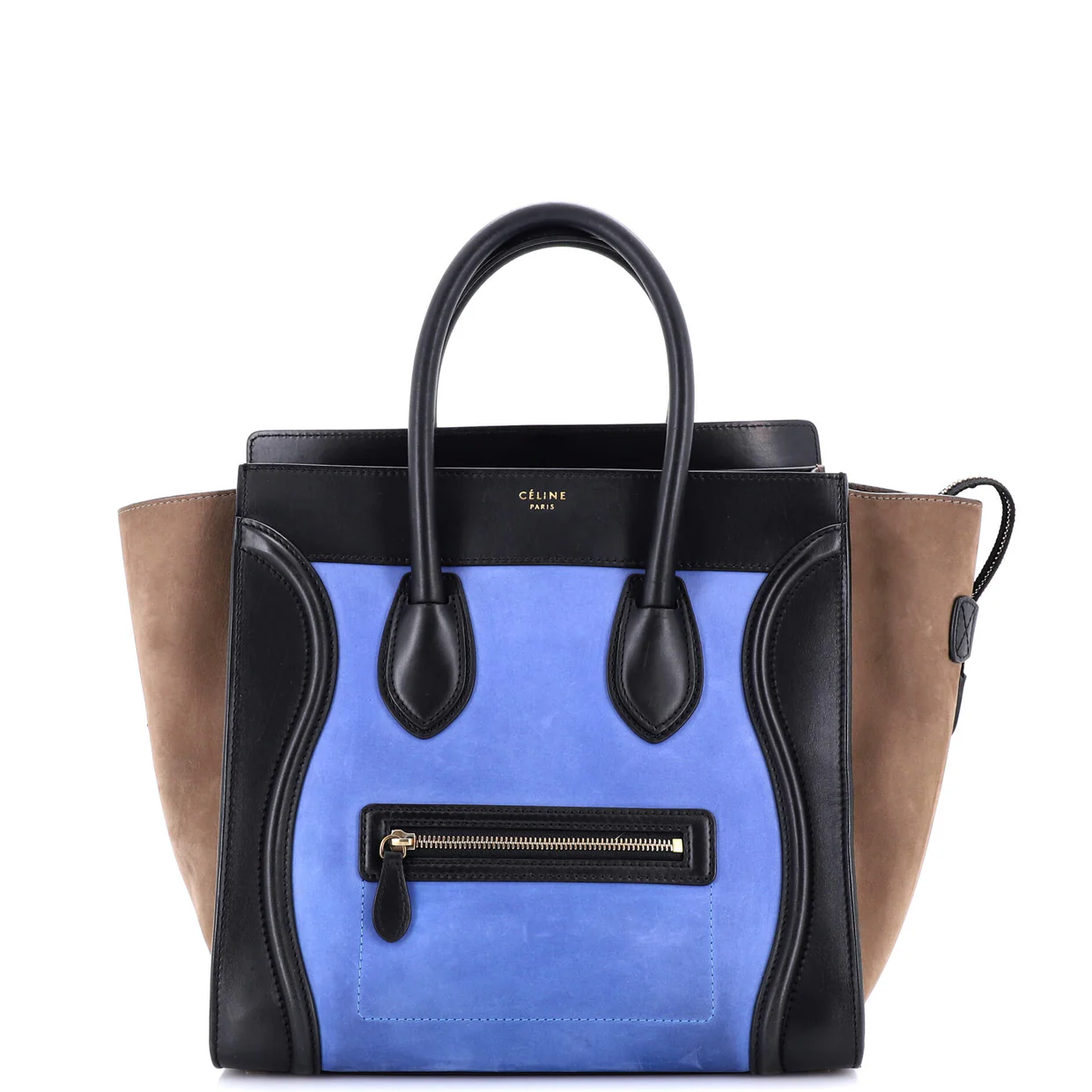 Tricolor Luggage Bag Nubuck Mini - Deep Luxury