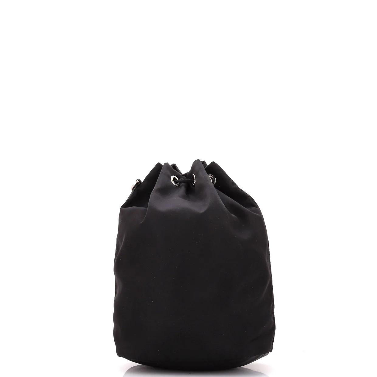 Drawstring Wristlet Bucket Bag Tessuto Small - Deep Luxury