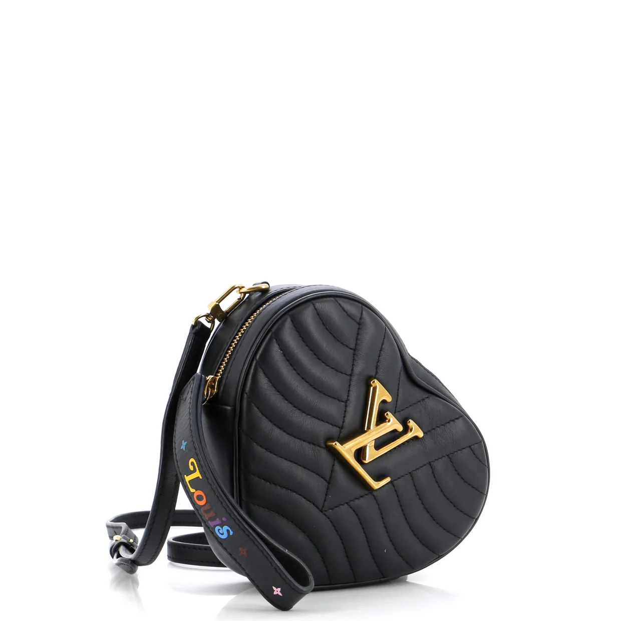 New Wave Heart Crossbody Bag Quilted Leather - Deep Luxury