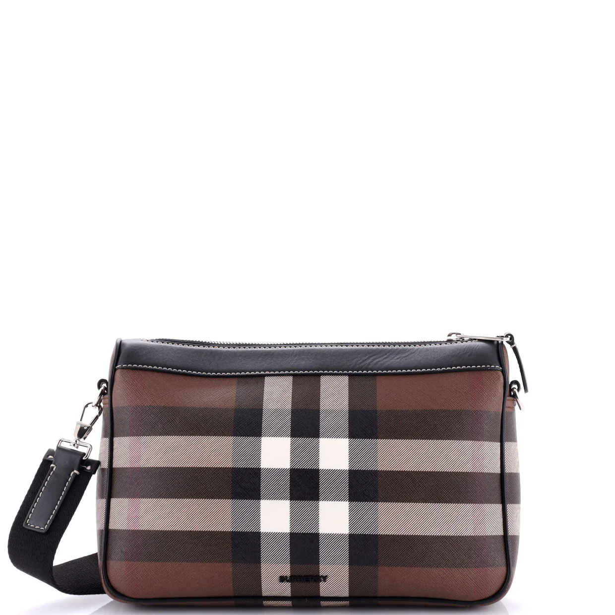 Rambler Messenger Bag Check E-Canvas - Deep Luxury
