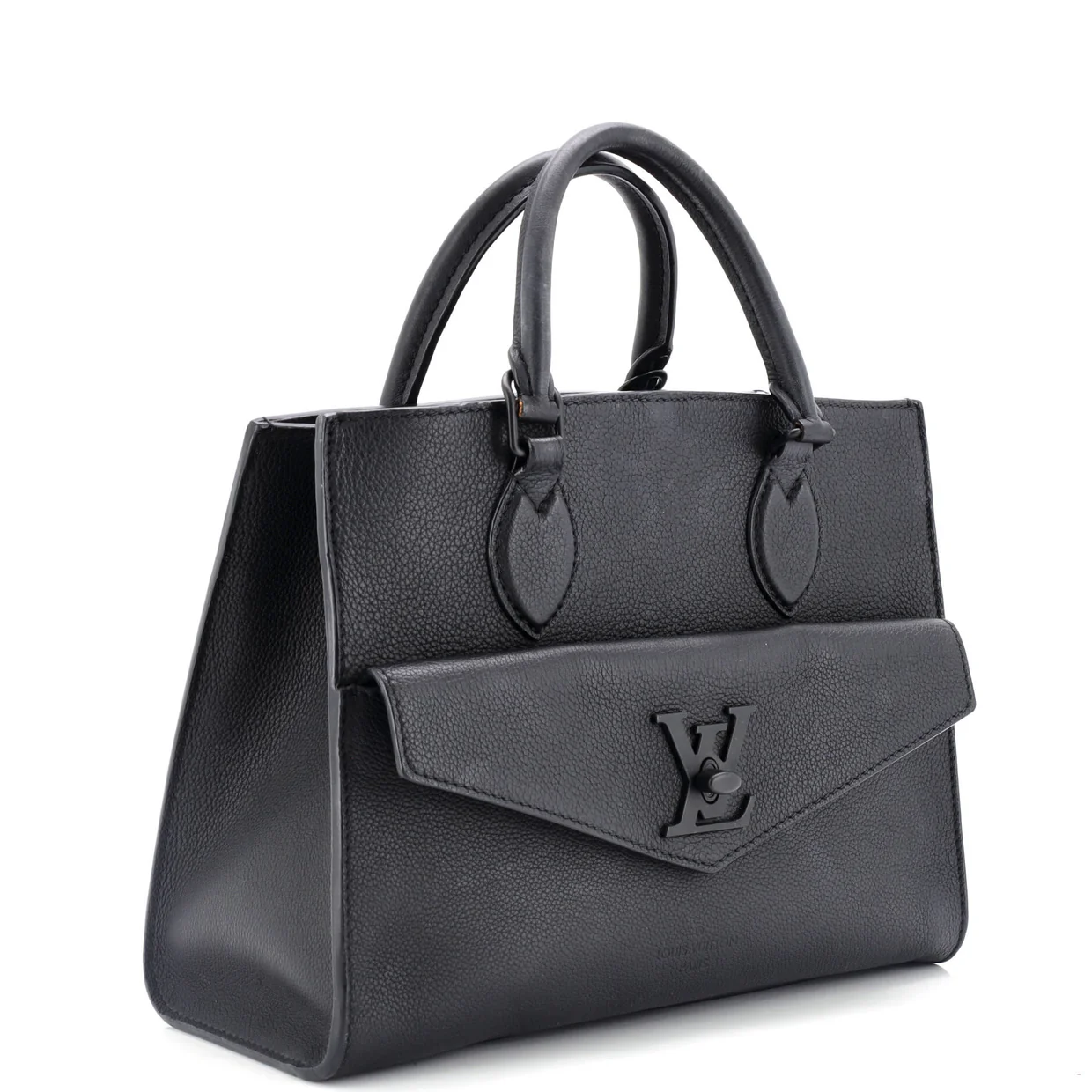 Lockme Monochrome Tote Leather PM - Deep Luxury