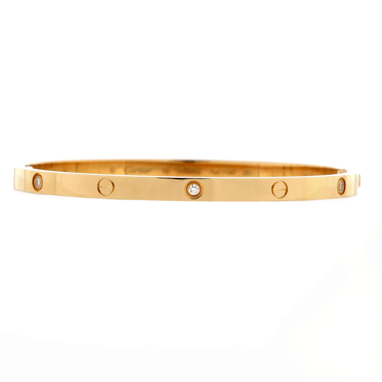 Love 6 Diamond Bracelet 18K Yellow Gold and Diamonds Small - Deep Luxury