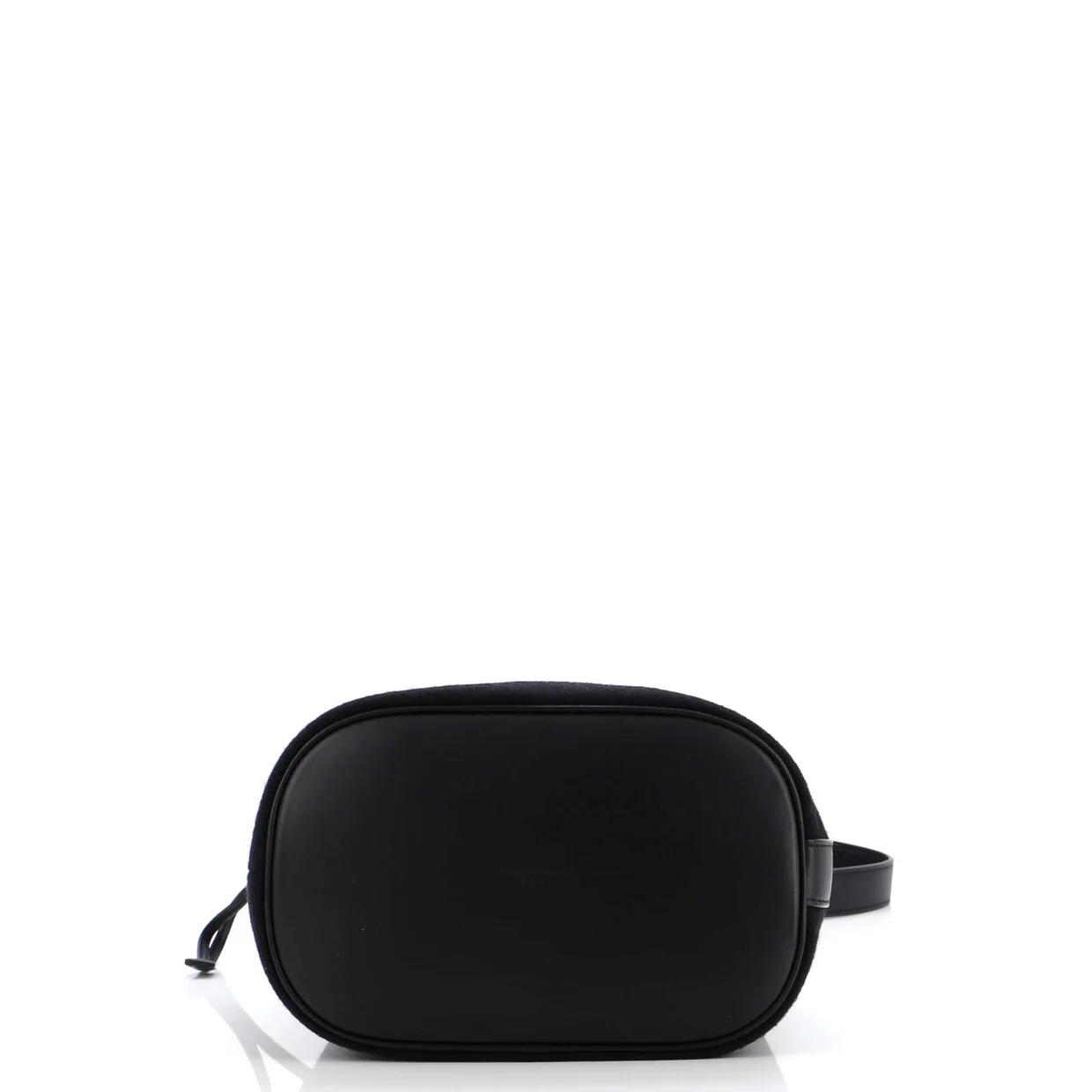 Rive Gauche Drawstring Bucket Bag Embroidered Wool - Deep Luxury