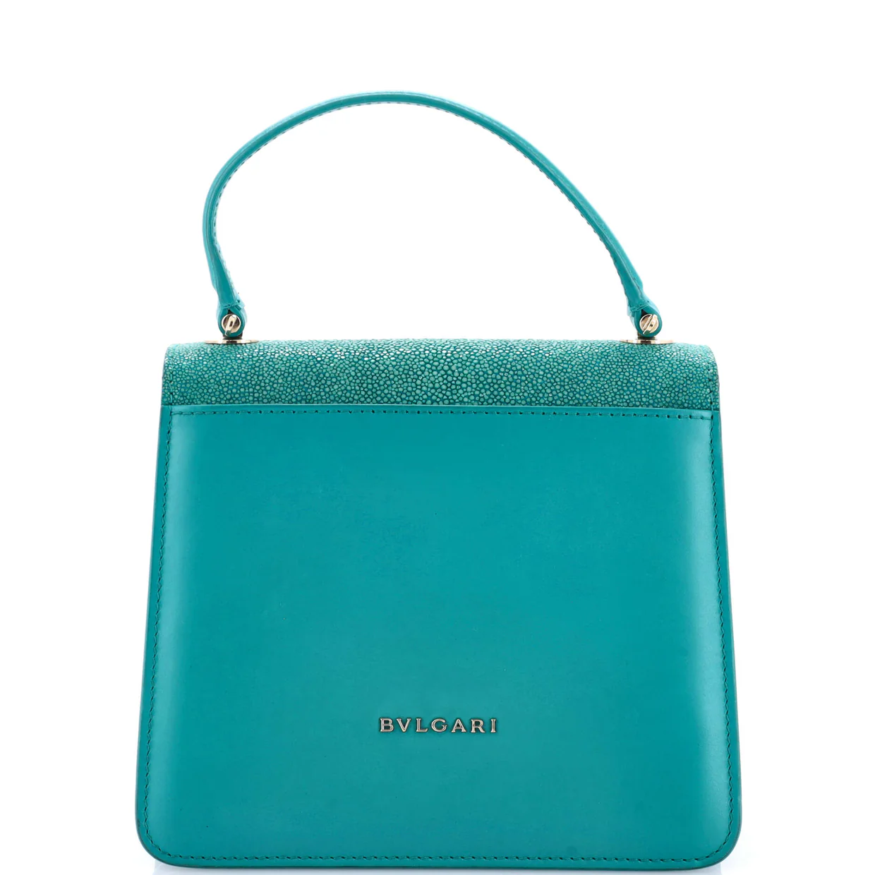 Serpenti Forever Top Handle Bag Leather and Stingray Small - Deep Luxury
