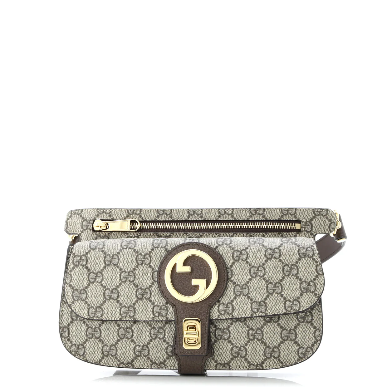 Blondie Flap Pocket Belt Bag GG Coated Canvas - Deep Luxury