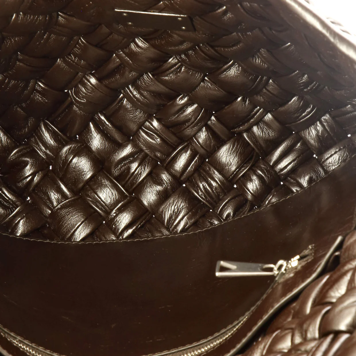 Rumple Messenger Bag Intrecciato Leather Medium - Deep Luxury