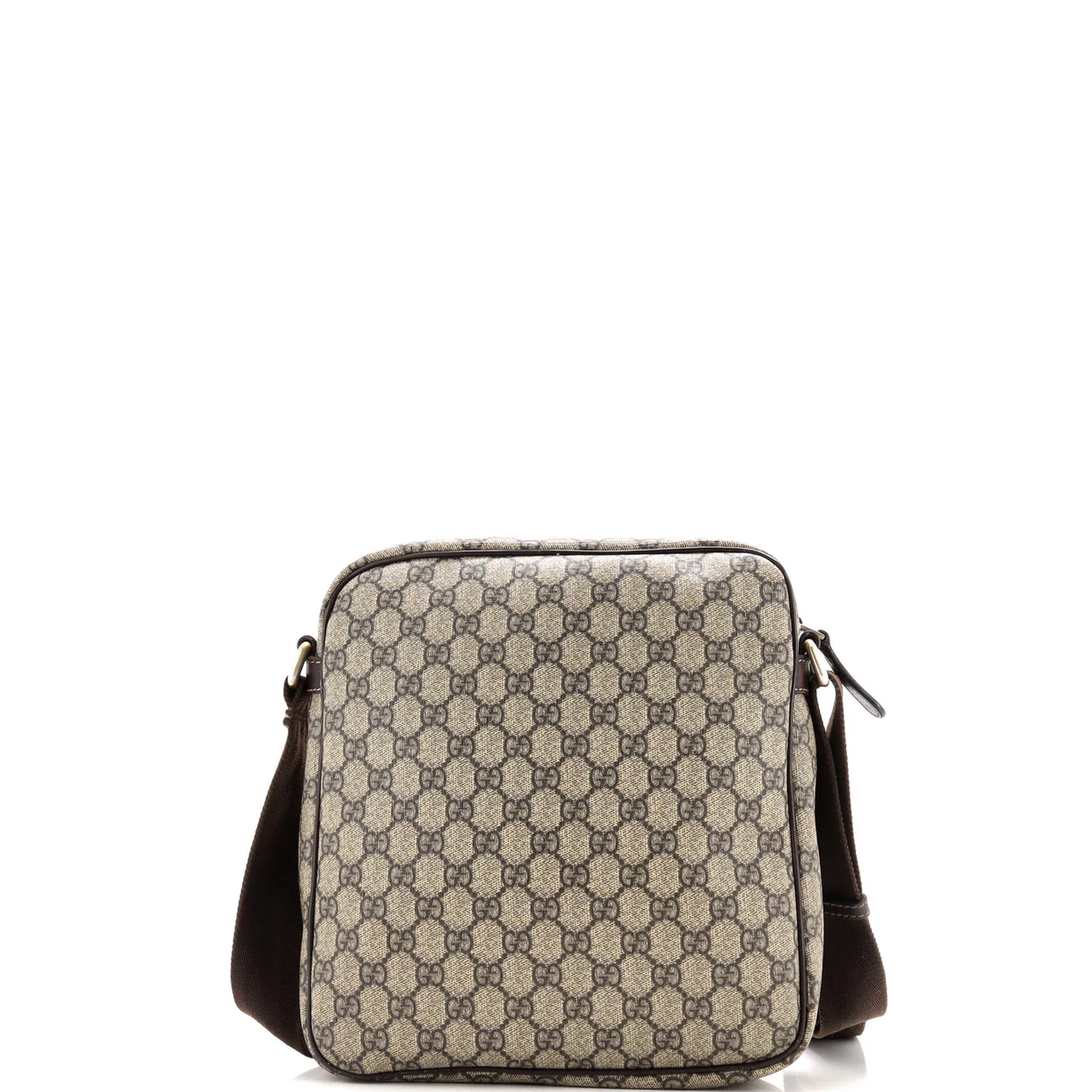 Front Zip Messenger GG Coated Canvas Medium - Deep Luxury