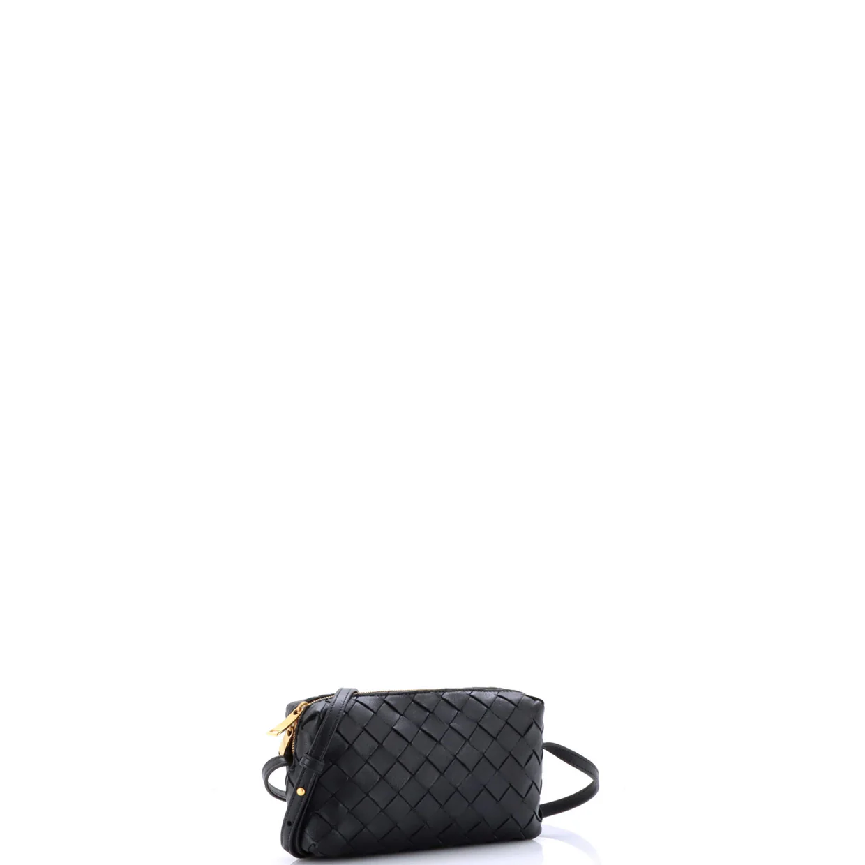Zip Crossbody Bag Intrecciato Nappa Mini - Deep Luxury