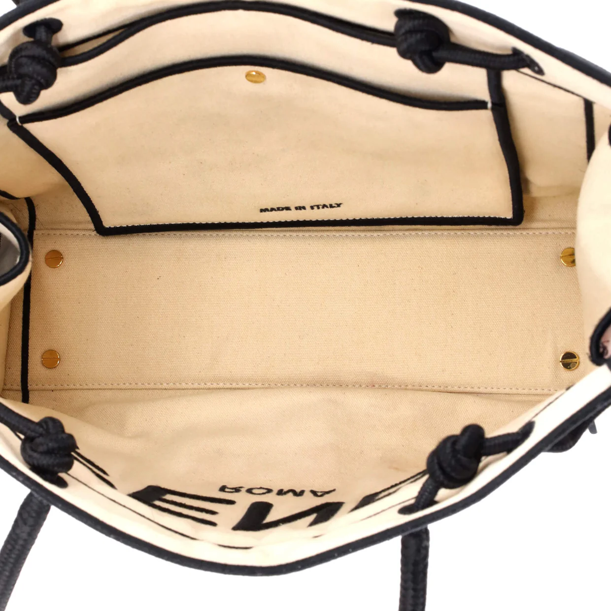 Roma Shopper Tote Canvas Small - Deep Luxury