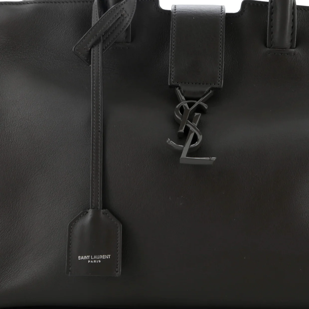 Monogram Cabas Downtown Leather with Crocodile Embossed Leather Small - Deep Luxury