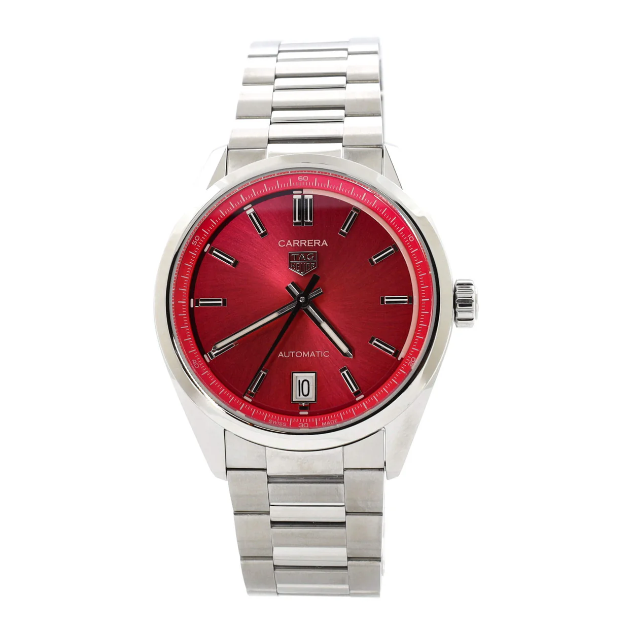 Carrera Calibre 7 Date Automatic Watch Stainless Steel 36 - Deep Luxury