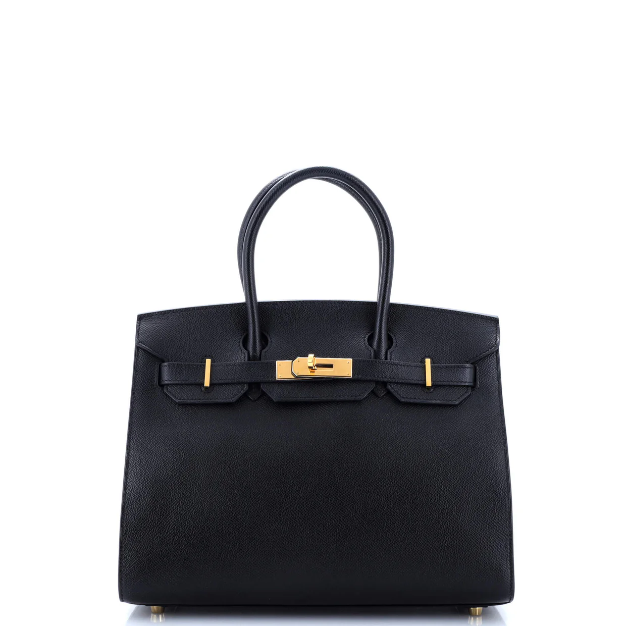 Birkin Sellier Bag Noir Epsom with Gold Hardware 30 - Deep Luxury