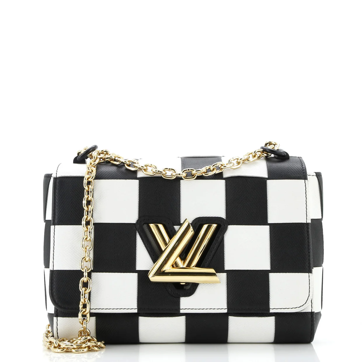 Twist Handbag Woven Epi Leather MM - Deep Luxury