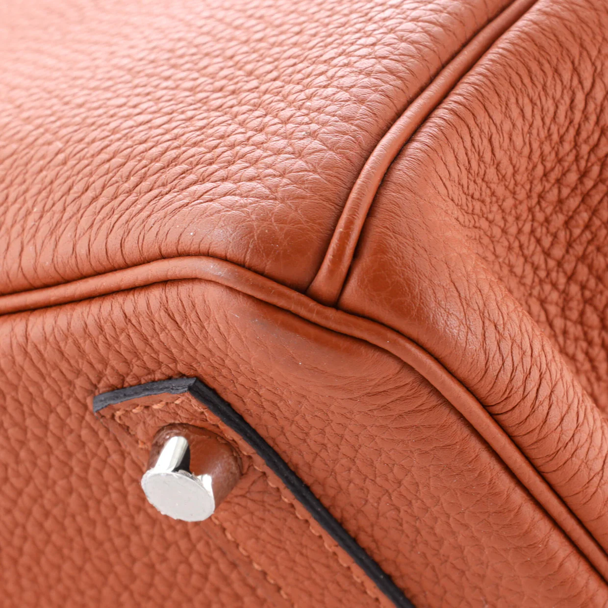 Birkin Handbag Cuivre Togo with Palladium Hardware 30 - Deep Luxury