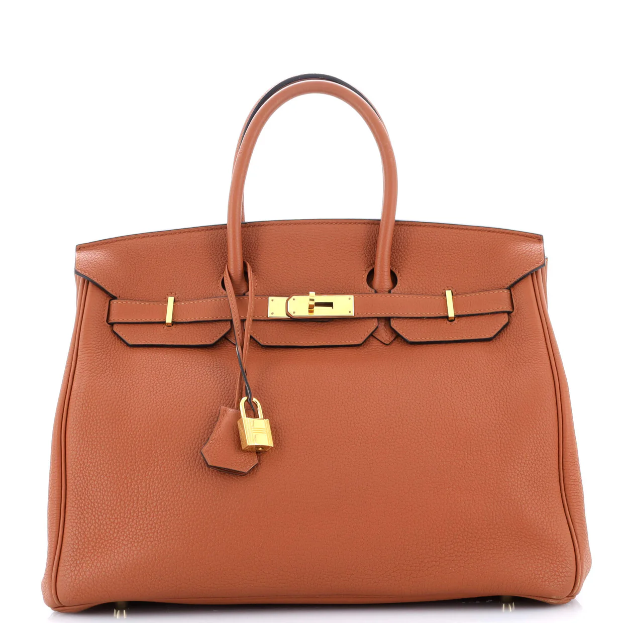 Birkin Handbag Cuivre Togo with Gold Hardware 35 - Deep Luxury