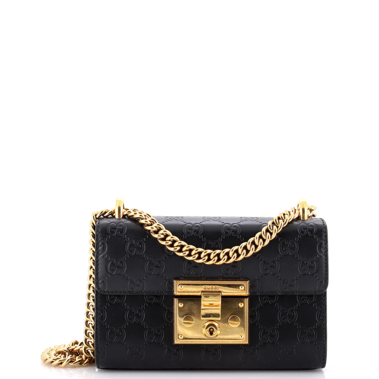 Padlock Shoulder Bag Guccissima Leather Small - Deep Luxury
