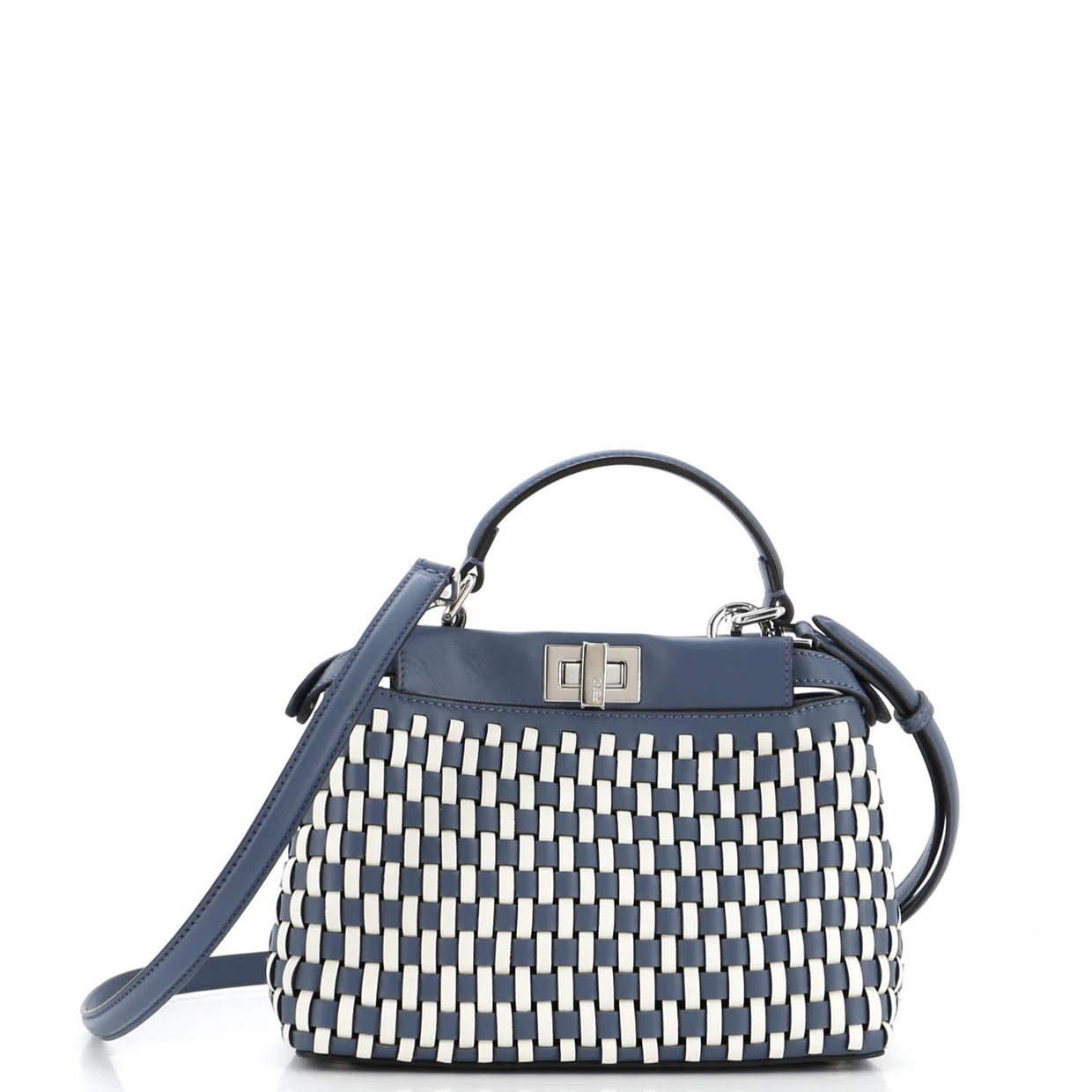 Peekaboo Bag Braided Leather Mini - Deep Luxury
