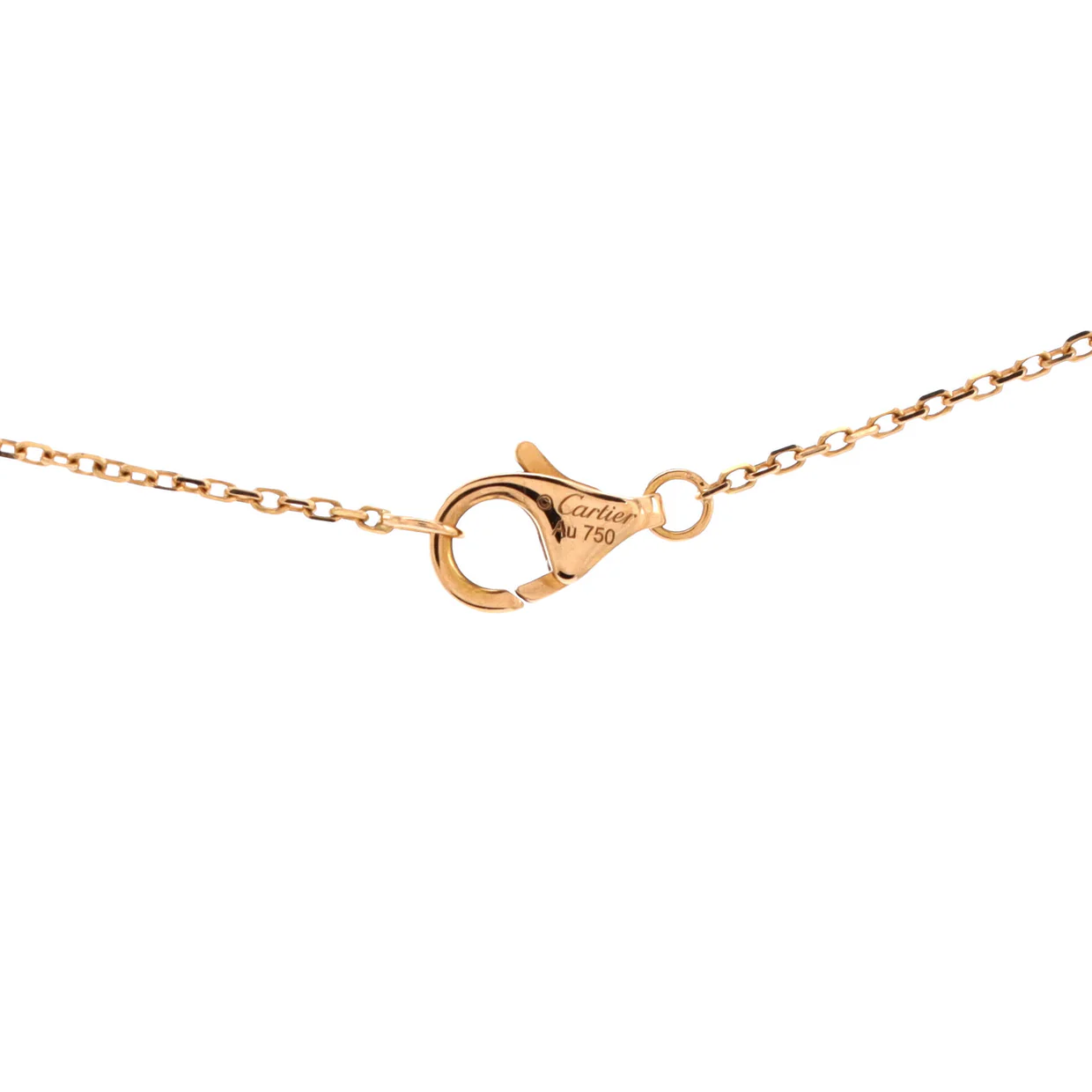 Amulette de Cartier Pendant Necklace 18K Rose Gold with Onyx and Diamond XS - Deep Luxury