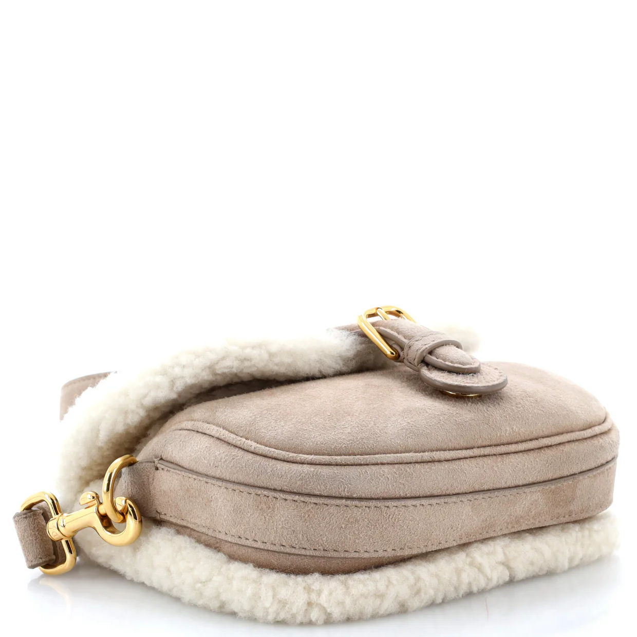 Bobby Flap Bag Shearling Small - Deep Luxury