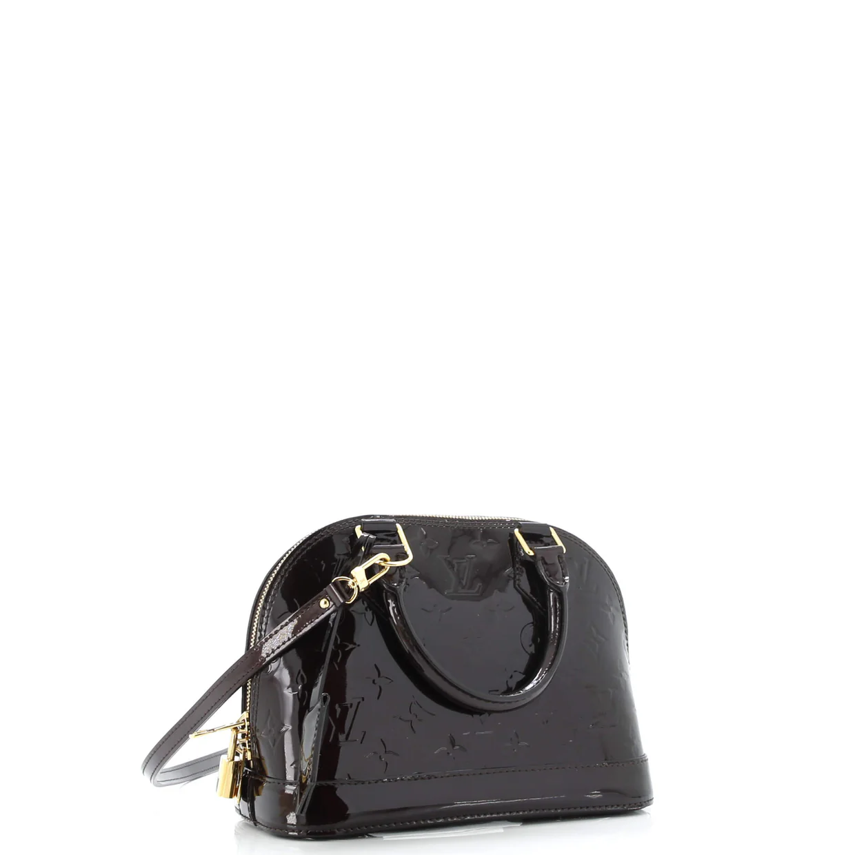 Alma Handbag Monogram Vernis BB - Deep Luxury