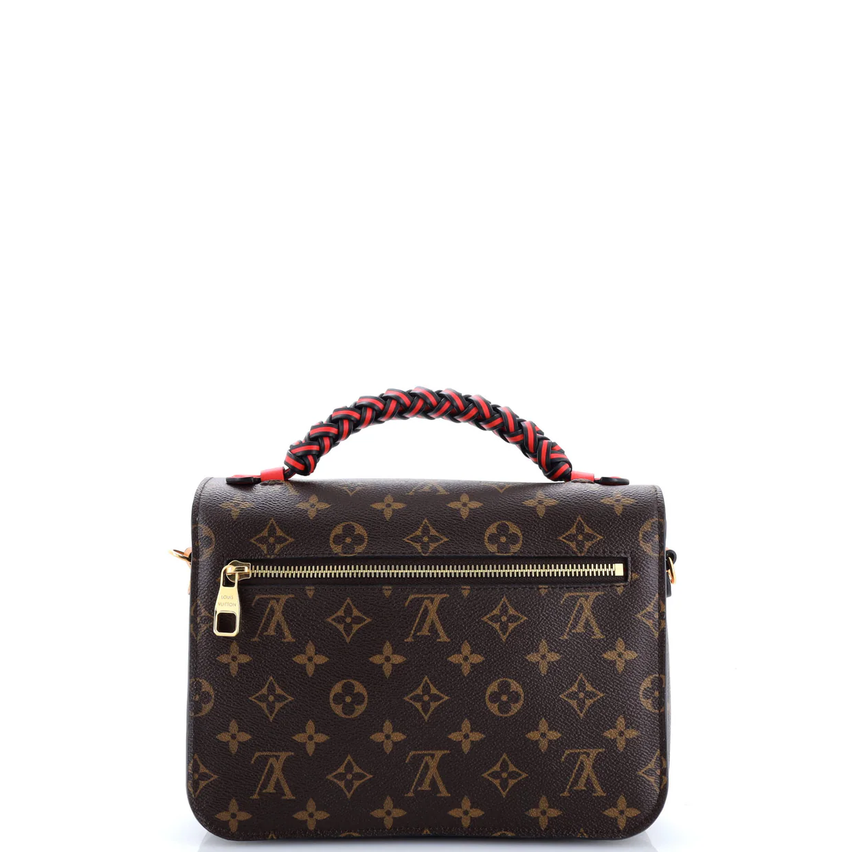 Braided Handle Pochette Metis Monogram Canvas with Leather - Deep Luxury
