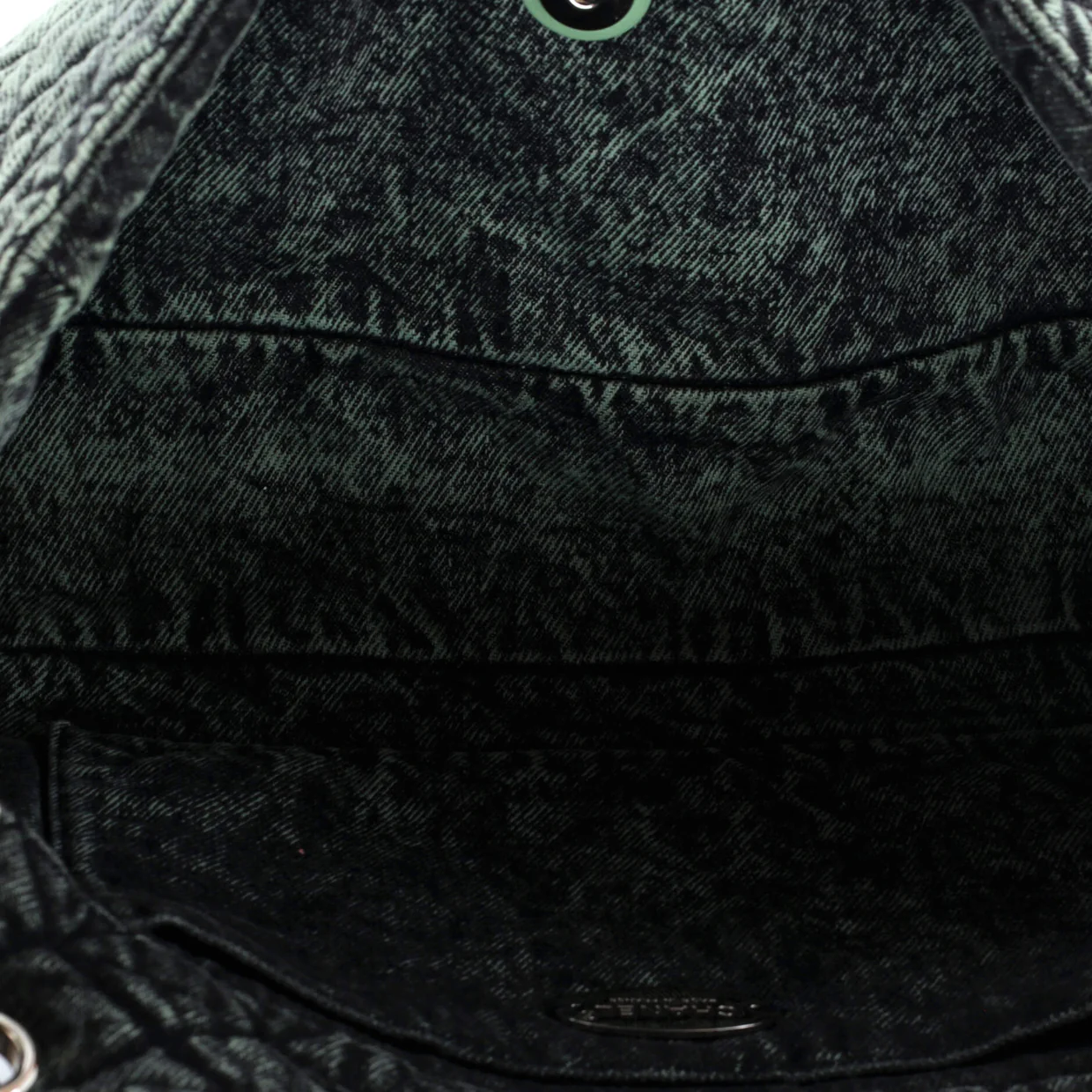 Denimpression Flap Bag Quilted Distressed Denim Medium - Deep Luxury