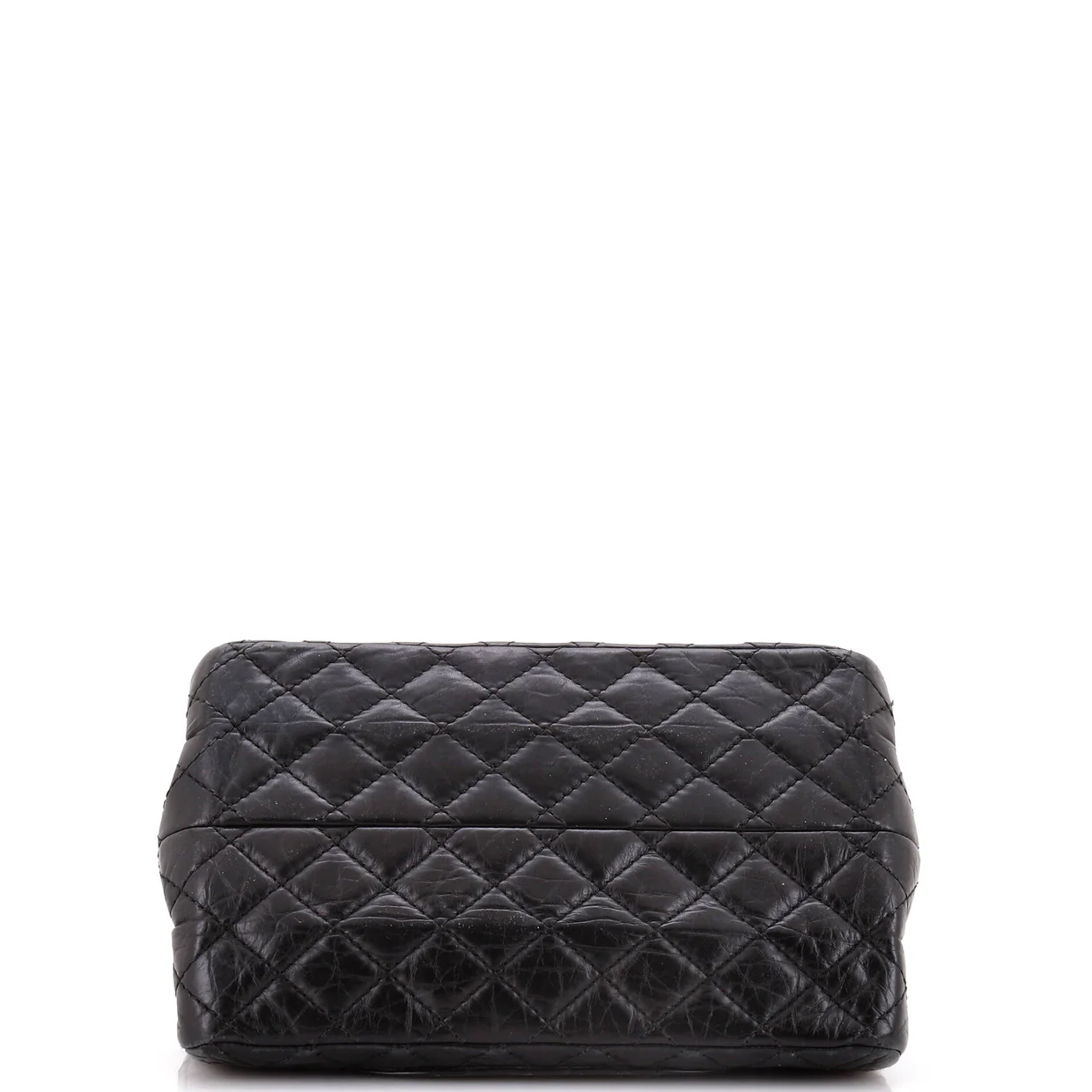 Reissue 2.55 Double Compartment Flap Bag Quilted Aged Calfskin 225 - Deep Luxury