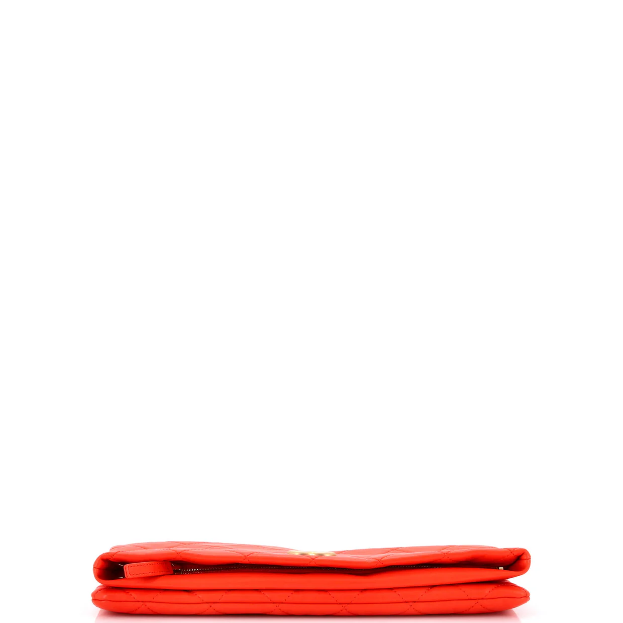 CC Foldover Clutch Quilted Lambskin Large - Deep Luxury