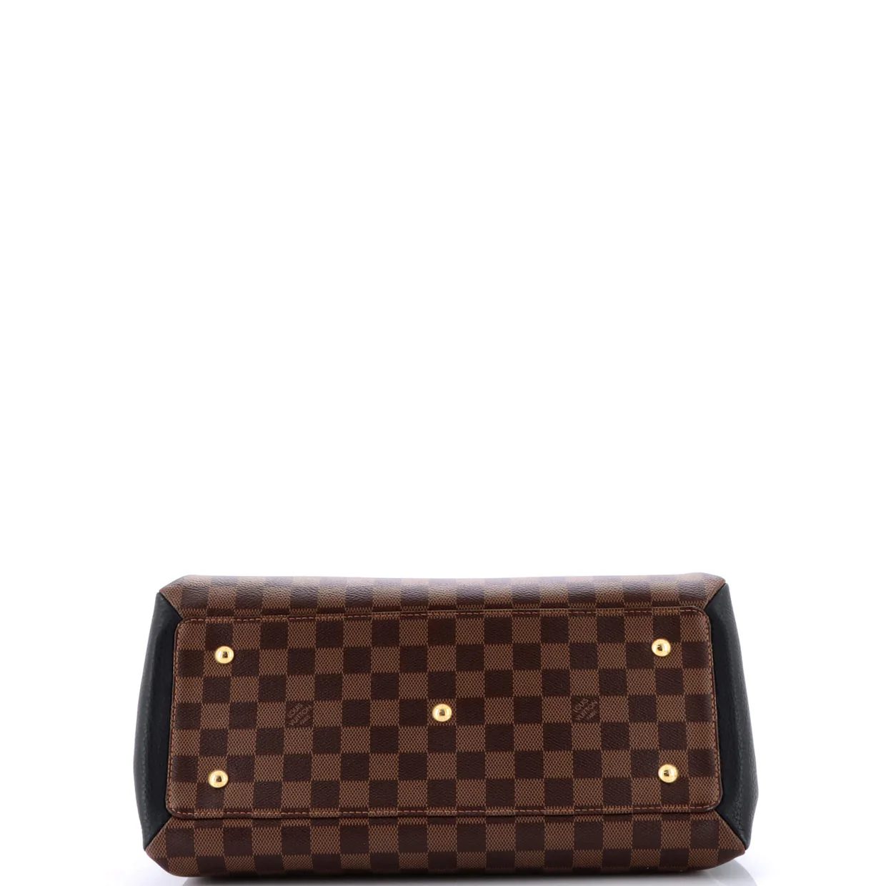 Normandy Handbag Damier and Leather - Deep Luxury