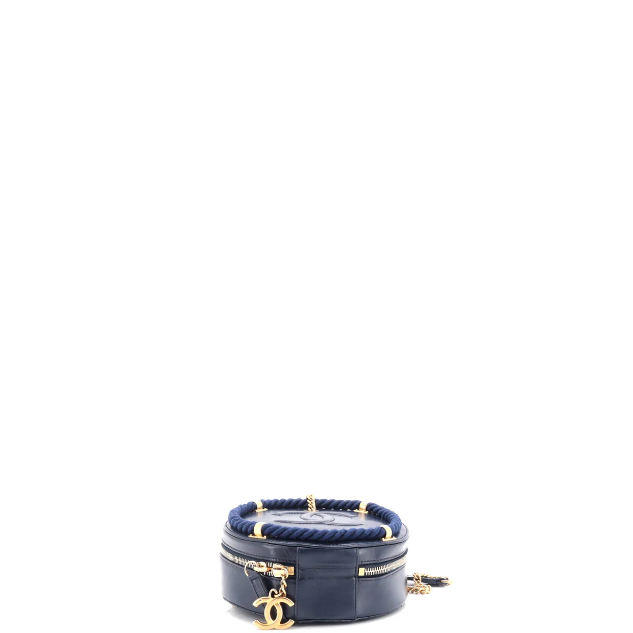 En Vogue Round Bag Crumpled Calfskin Small - Deep Luxury