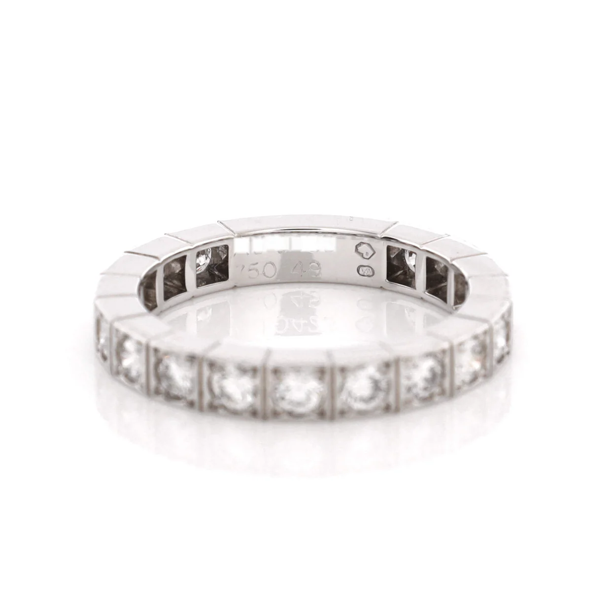 Lanieres Ring 18K White Gold with Diamonds - Deep Luxury