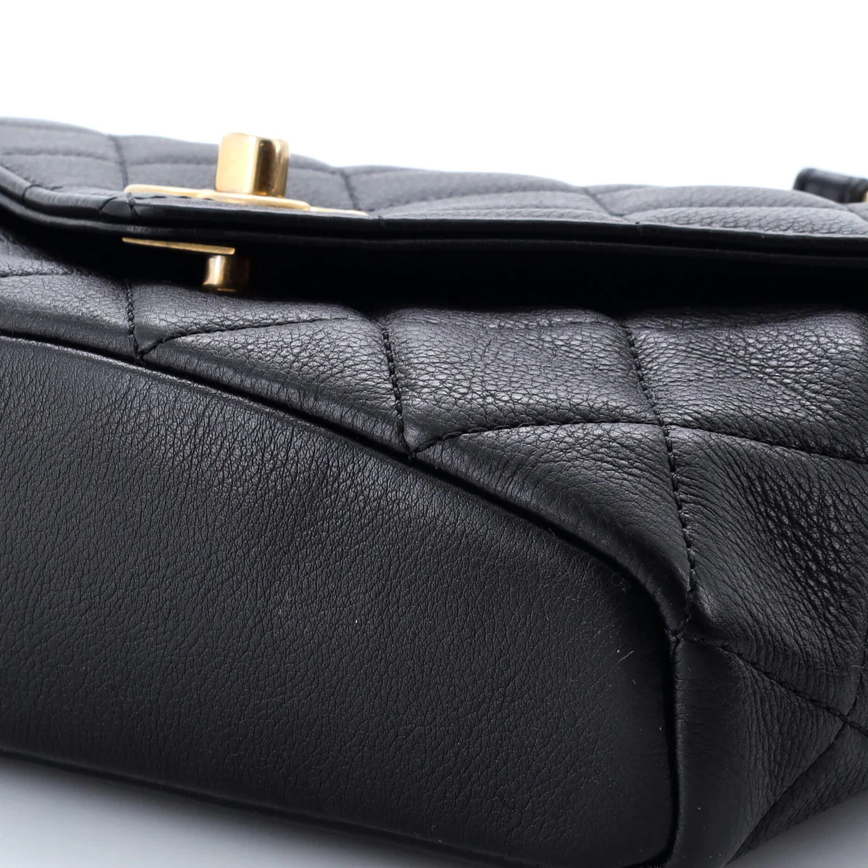 Carry With Chic Chain Flap Waist Bag Quilted Calfskin - Deep Luxury