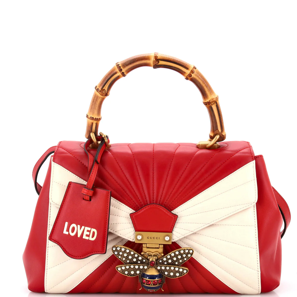 Queen Margaret Top Handle Bag Quilted Leather Medium - Deep Luxury