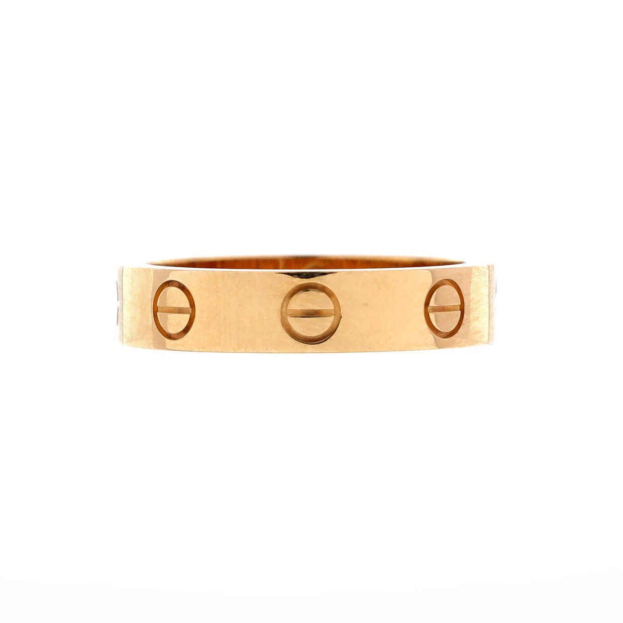 Love Wedding Band 1 Diamond Ring 18K Yellow Gold with Diamond - Deep Luxury