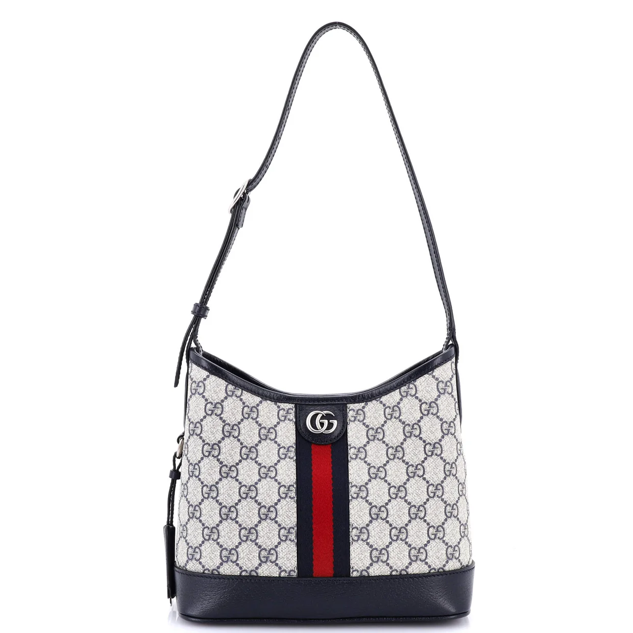 Ophidia Open Bucket Bag GG Coated Canvas with Leather Small - Deep Luxury