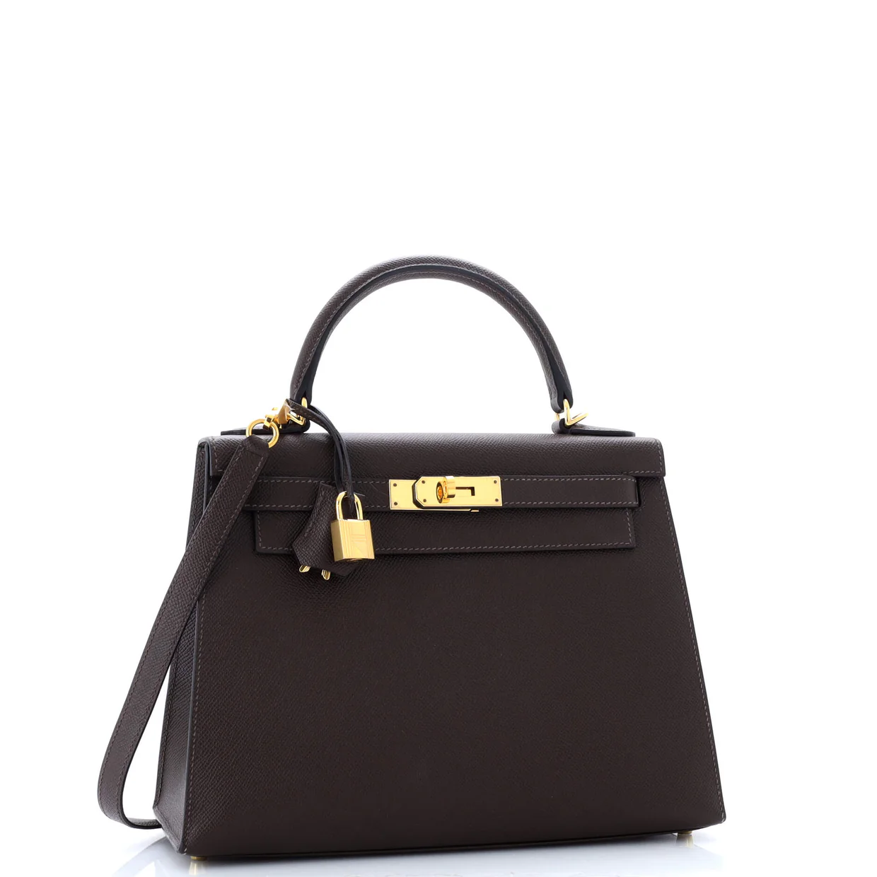 Kelly Handbag Chocolat Epsom with Gold Hardware 28 - Deep Luxury